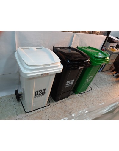 Contenedor de Ruedas de 120 Litros y Pedal 