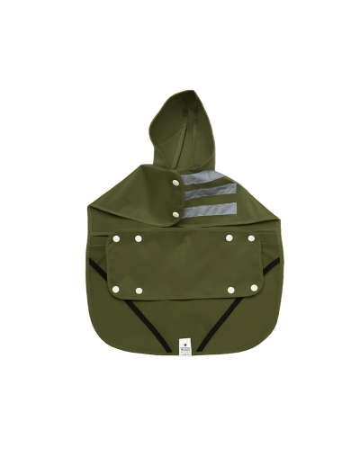 Capa Impermeable para Perro (S) Verde Militar