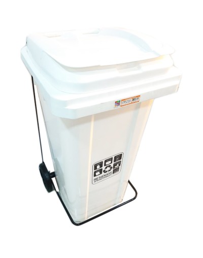 Contenedor de Ruedas de 120 Litros y Pedal 