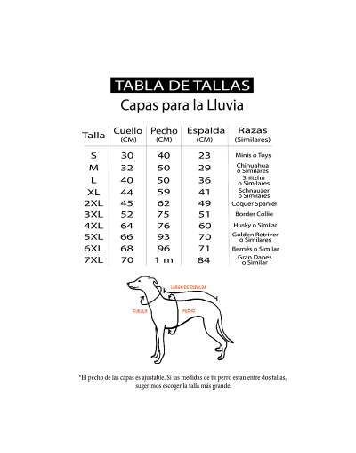 Capa Impermeable para Perro (2XL) Amarilla