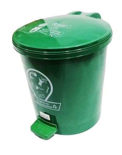 Caneca Plástica de 7 Litros de Pedal 
