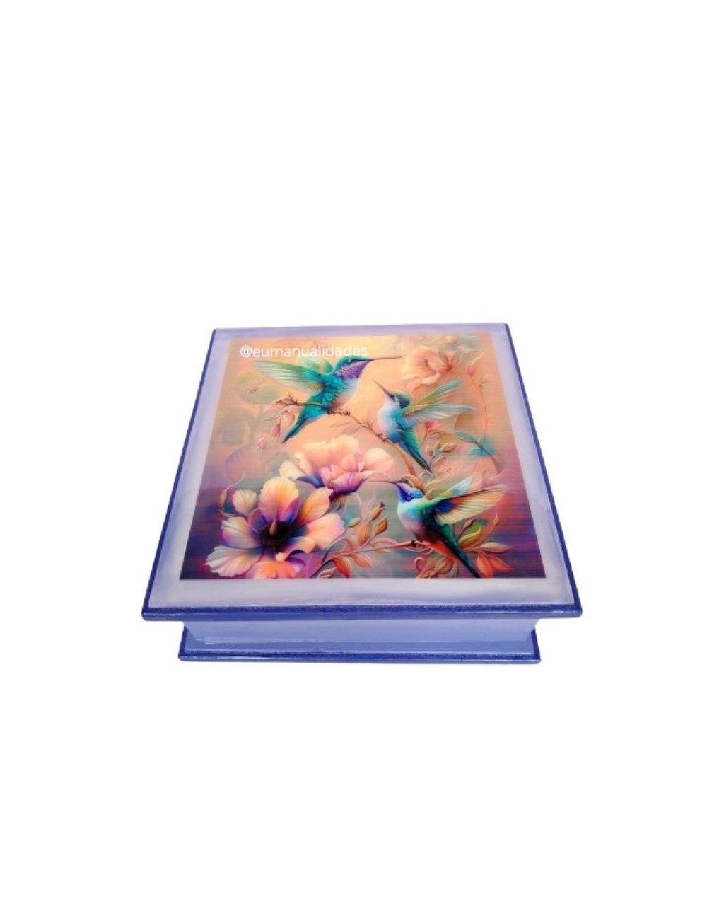 Servilletero colibris lila