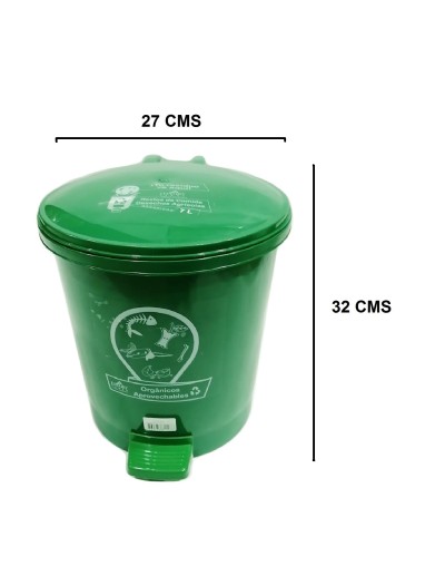 Caneca Plástica de 13 Litros de Pedal 