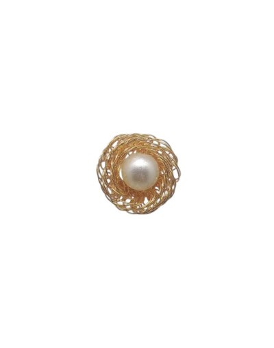 Flor perla dorada
