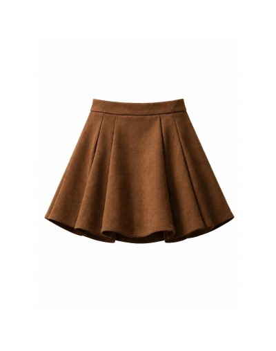 falda-pantalon cafe