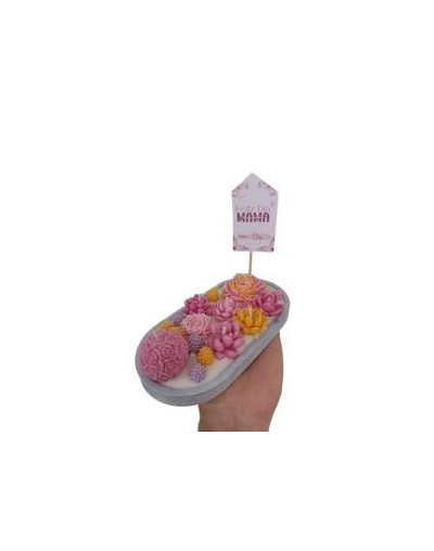 Centro de Mesa Floral con Velas Artesanales | Regalos Especiales Velalieth