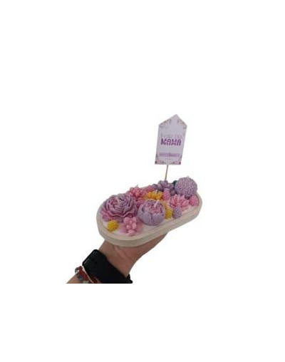 Centro de Mesa Floral con Velas Artesanales | Regalos Especiales Velalieth