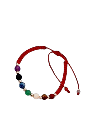 Pulsera tejida 7 Chakras 