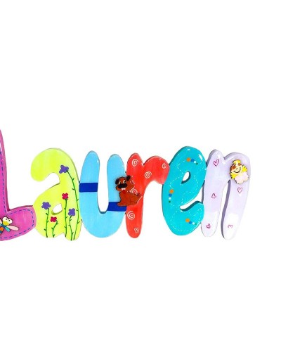 Nombre en madera julieta
