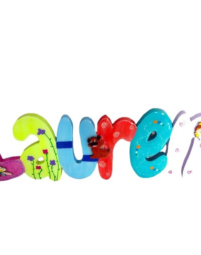 Nombre en madera julieta