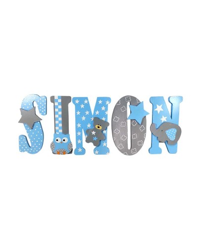 Nombre en madera simon