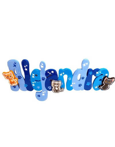 Nombre en madera alejandro