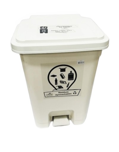 Caneca Plástica de 35 Litros de Pedal