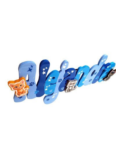 Nombre en madera alejandro