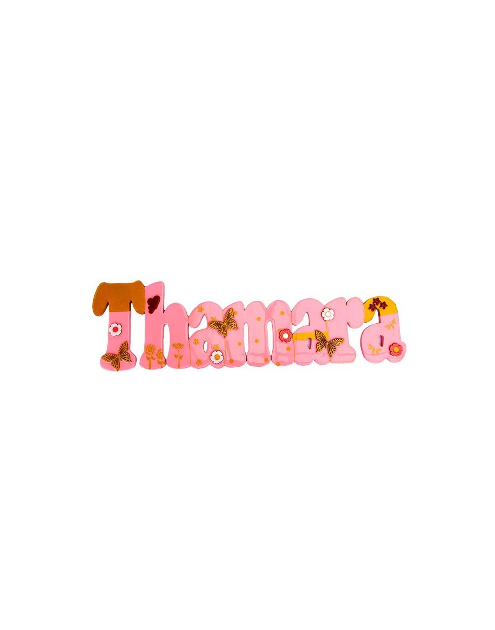 Nombre en madera thamara