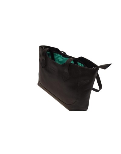 Bolso tote en cuero