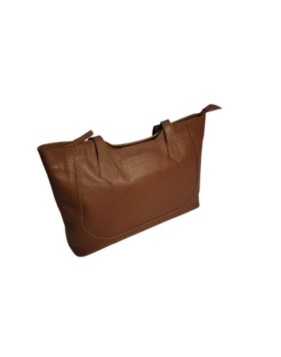 Bolso tote en cuero