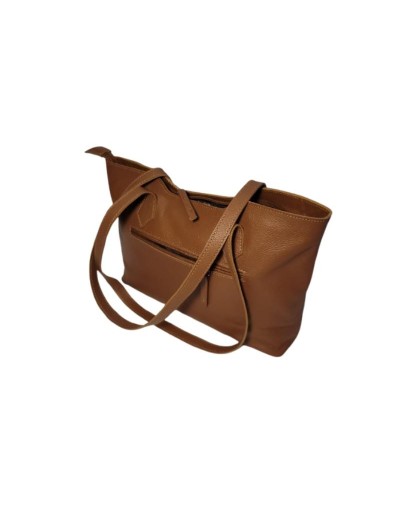 Bolso tote en cuero