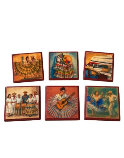 💃🎶 Portavasos Folclóricos del Tolima – Arte y Tradición Colombiana