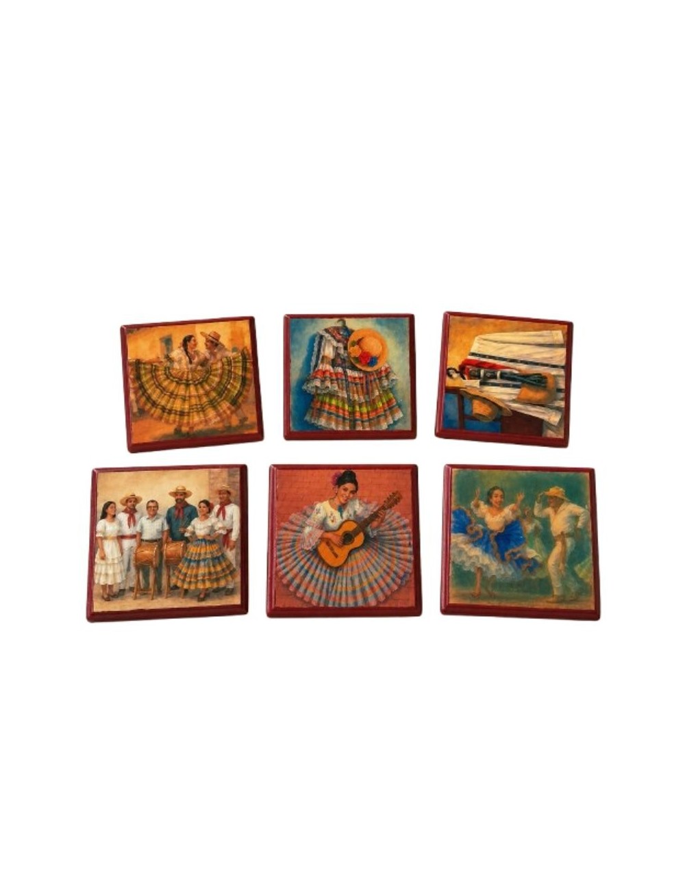 💃🎶 Portavasos Folclóricos del Tolima – Arte y Tradición Colombiana