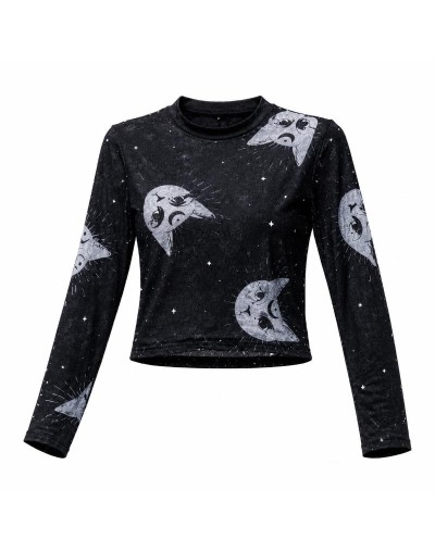 Blusa: Malla trasparente gatitos