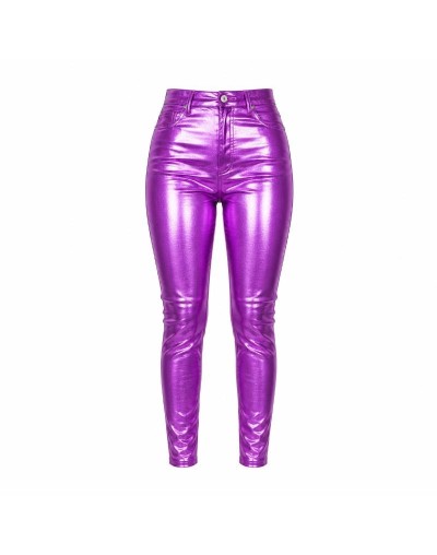 Pantalon Metalizado rosa 