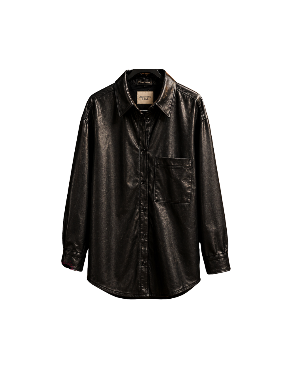 Chaqueta Cuerina negra Abercrombie