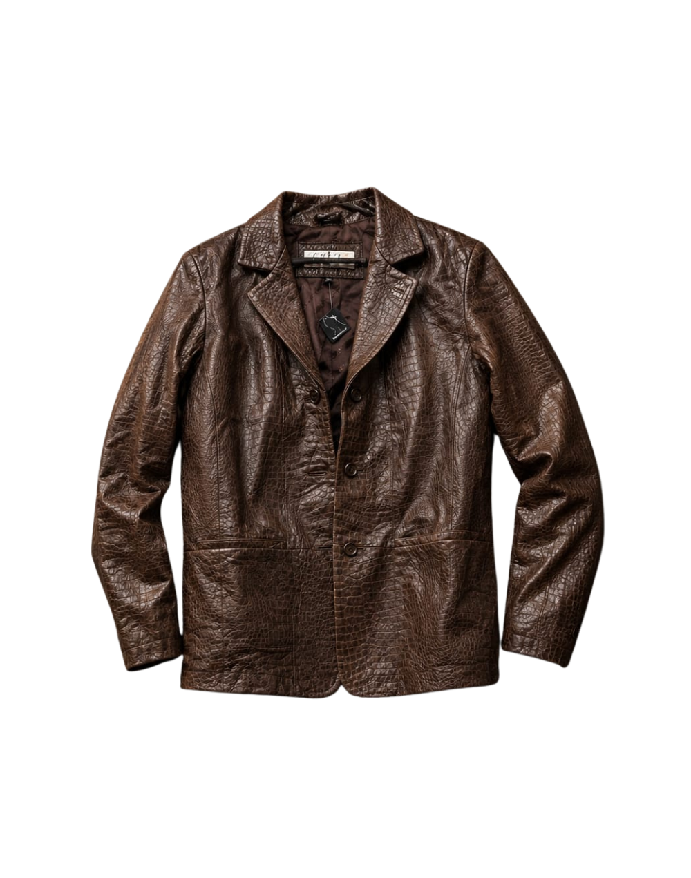 Chaqueta Cuero cafe