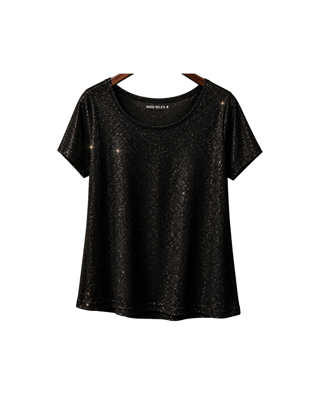 Blusa Negra escarchada