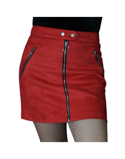 Falda Roja gamusa