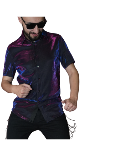 Camisa Morado azul brillante