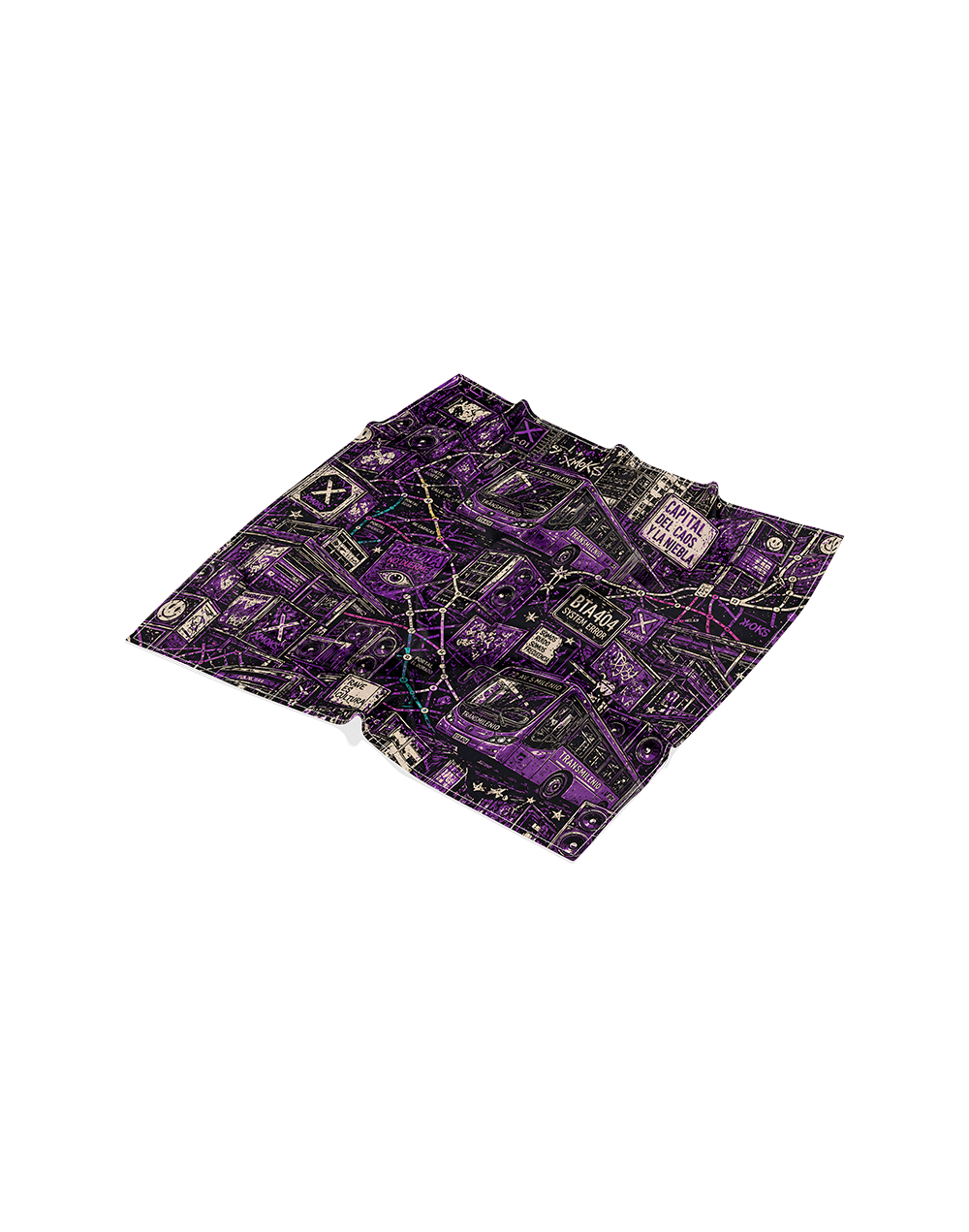 Pañoleta BTA404 Capital del Caos 70x70 | XMOKS Streetwear