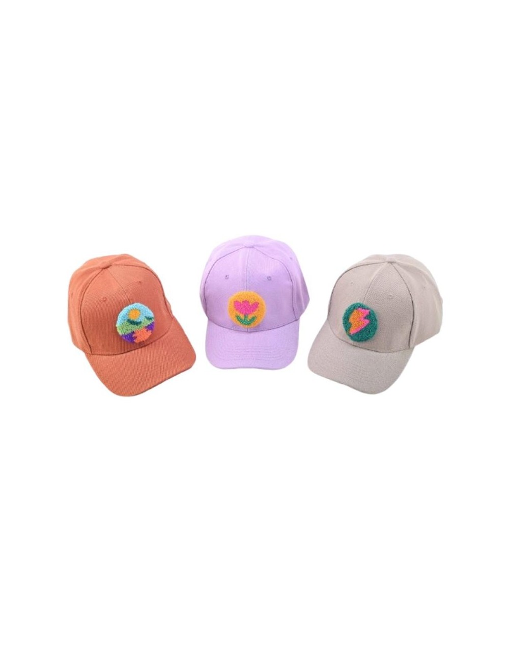 Gorra con aplique bordado