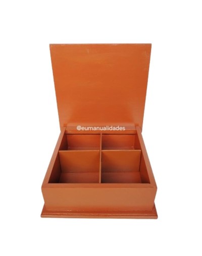 Caja cuatro divisiones tea time chocolate
