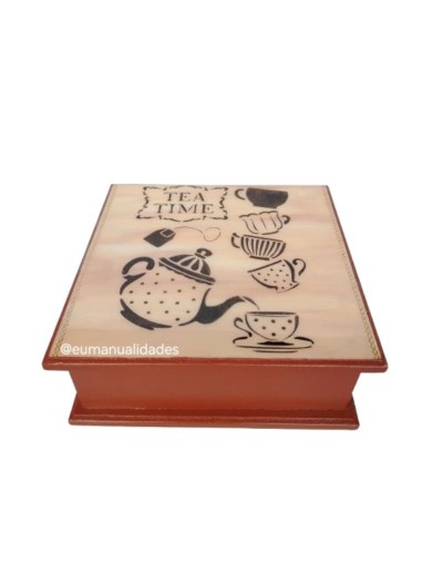 Caja cuatro divisiones tea time chocolate