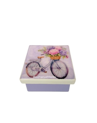 Caja bicicleta lila