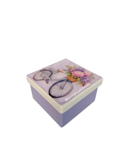 Caja bicicleta lila