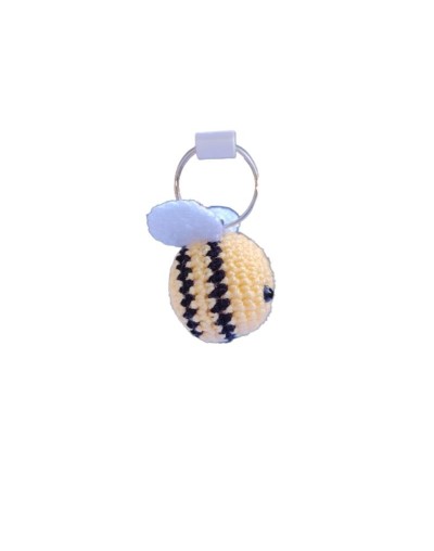 Llavero Abeja en Amigurumi HOOKUMI 