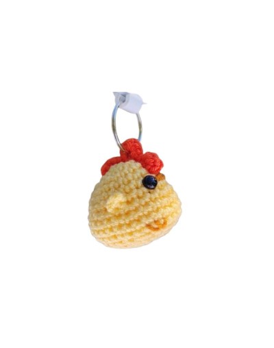 Llavero Pollito en Amigurumi HOOKUMI 