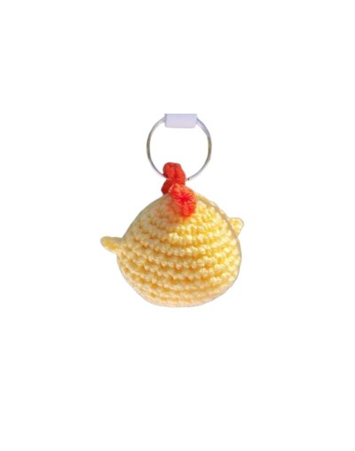 Llavero Pollito en Amigurumi HOOKUMI 