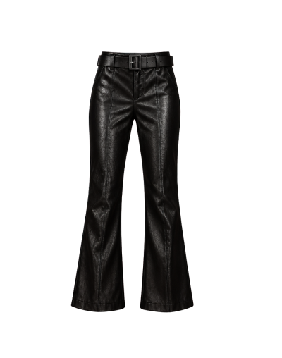 Pantalon cuerina con cinturon