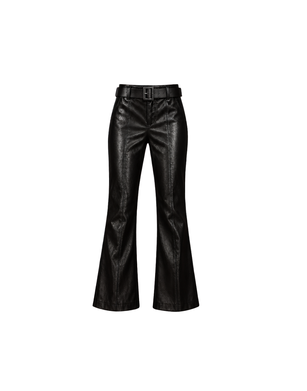 Pantalon cuerina con cinturon