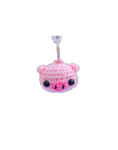 Llavero Cerdo en Amigurumis HOOKUMI