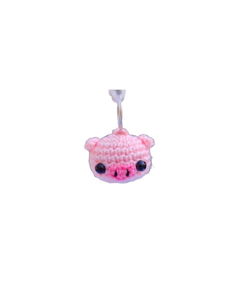 Llavero Cerdo en Amigurumis HOOKUMI
