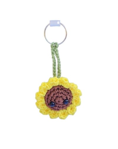 Llavero Girasol en Amigurumi HOOKUMI 