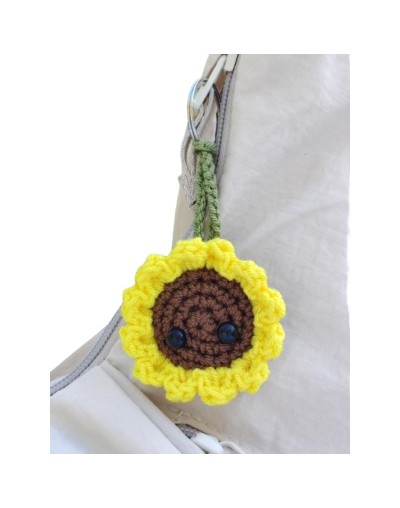 Llavero Girasol en Amigurumi HOOKUMI 