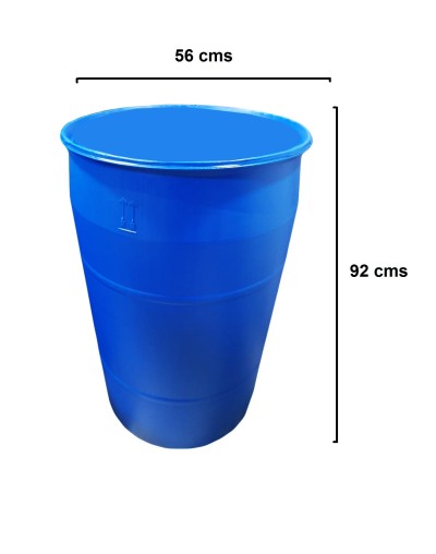 Caneca Plástica de 55 Galones Destapada
