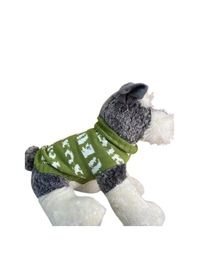 Sueter Verde con estampado animalprint
