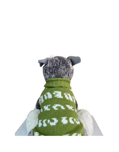 Sueter Verde con estampado animalprint