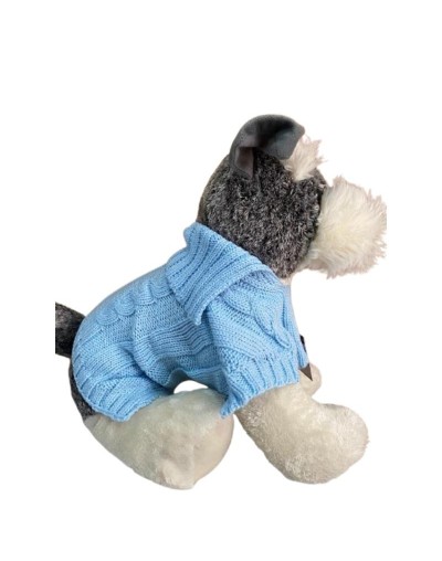 Ruana para mascotas azul